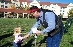 This little girl gave Gary a card thanking him for his service.